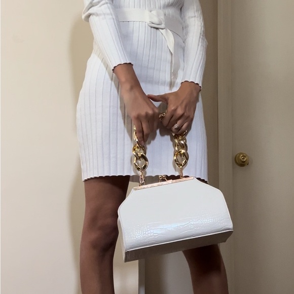 Belted Sweater Dress - Picture 3 of 8